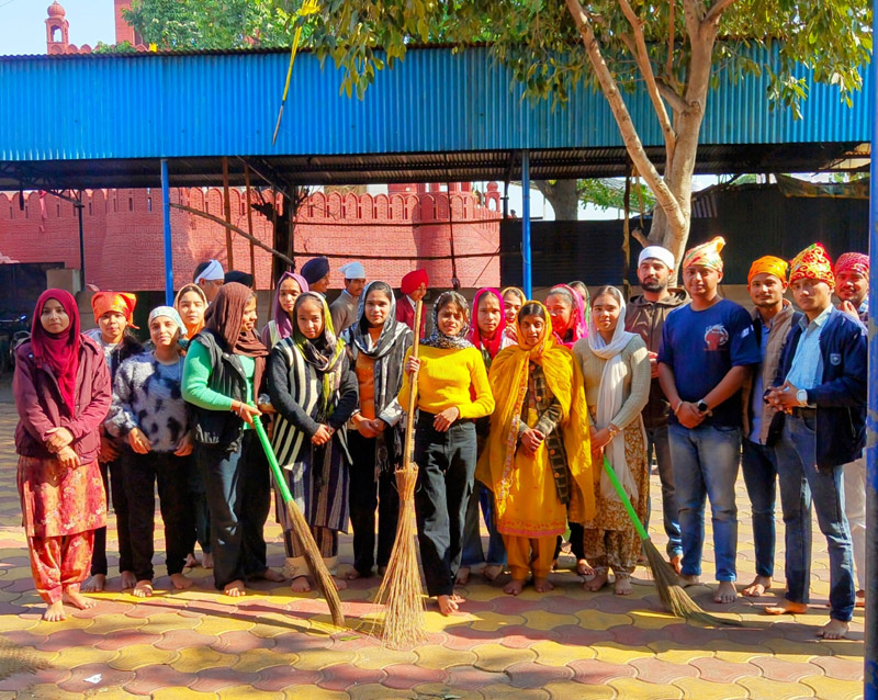DBU students visit religious site, participate in cleanliness drive